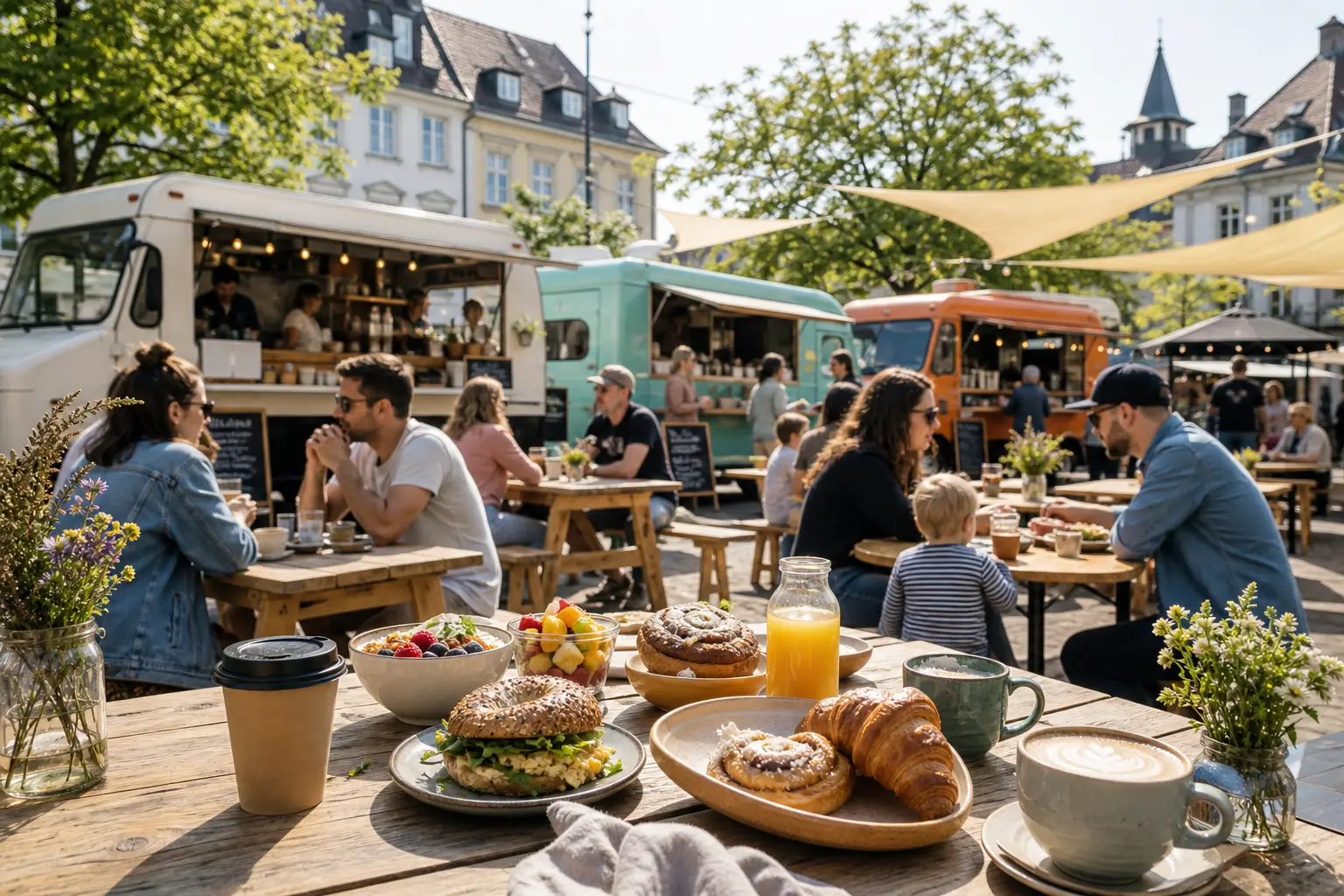 Sonntags-Brunch am Food-Truck-Festival