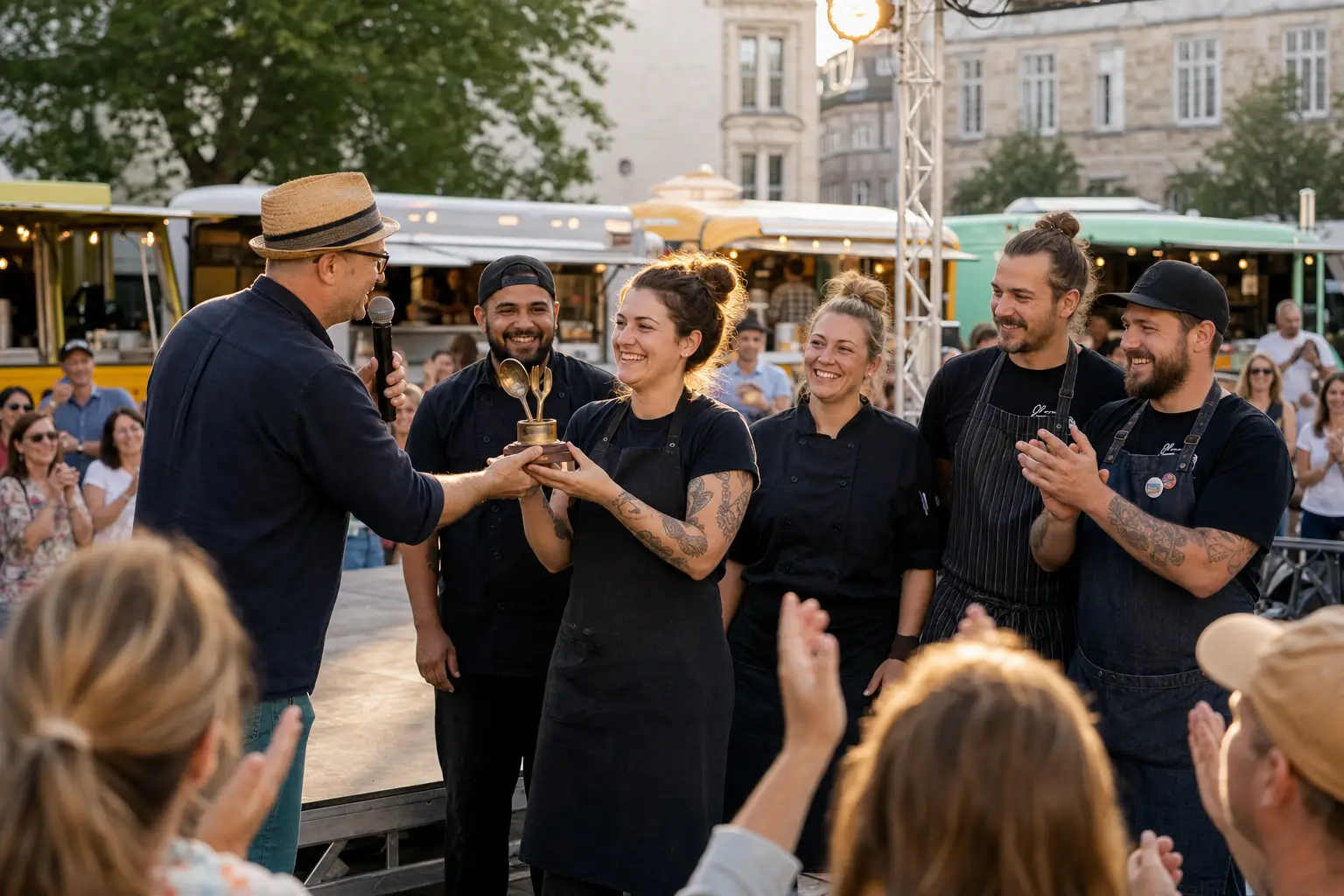 Preisverleihung auf der Festivalbühne
